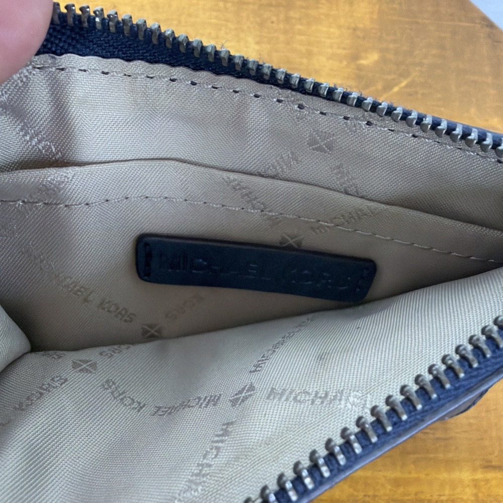 Michael Kors Python Embossed Zip‎ Card Case Coin … - image 7